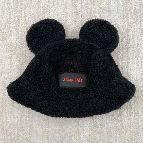 lululemon athletica Accessories - Lululemon x Disney Textured Fleece Black Ear Bucket Hat L / XL